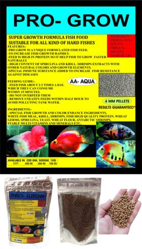 PRO GROW FISH FOOD AVAILABLE